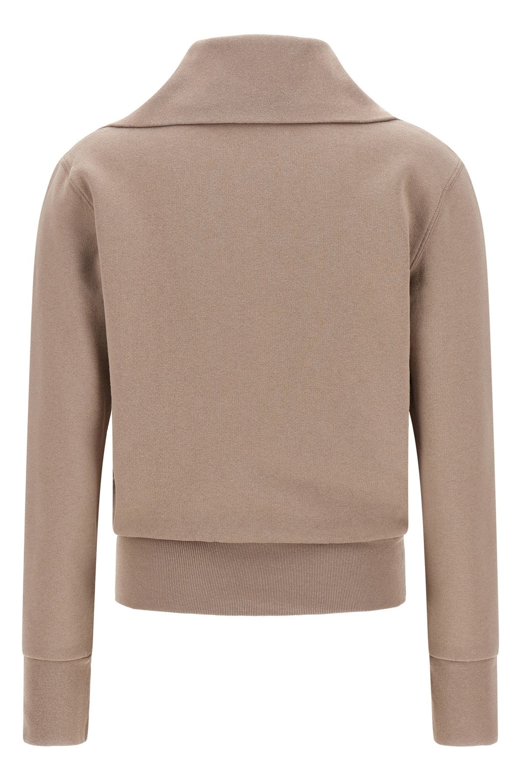 Balenciaga Women's Slim Zip Sweatshirt in Pink Cotton - view 2