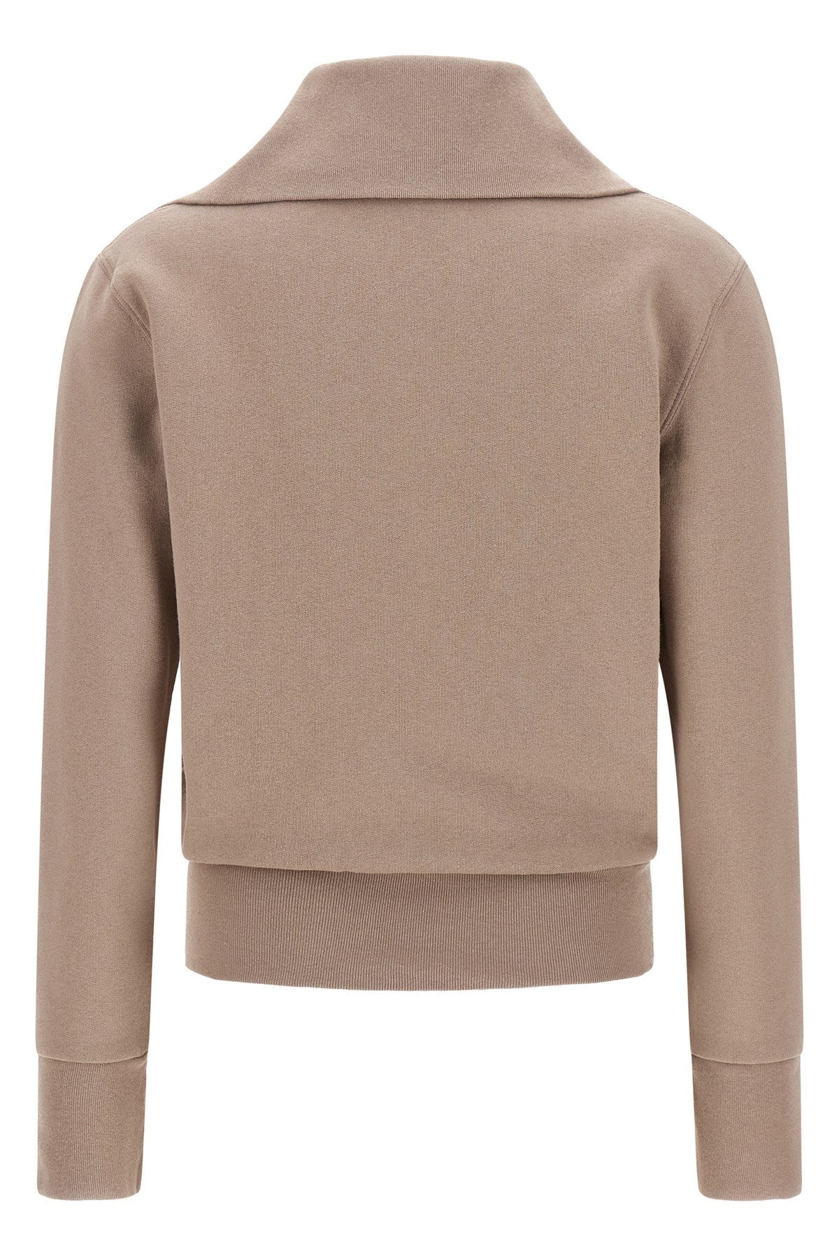 Balenciaga Women's Slim Zip Sweatshirt in Pink Cotton - view 2