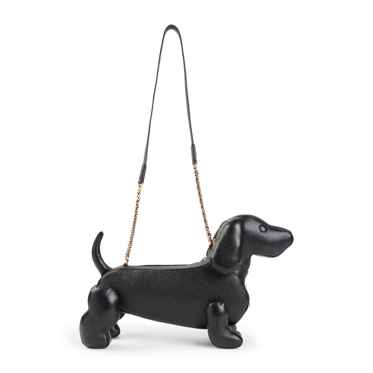 Thom Browne Women's Leather Mini Hector Bag in Black