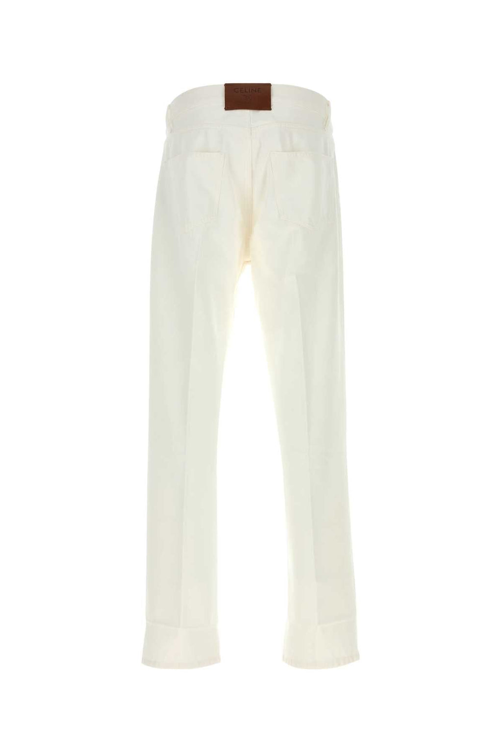 Celine Men's Denim Boyfriend Jeans in Cream - image 2