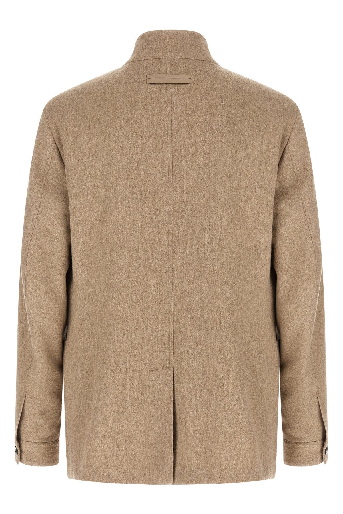 Zegna Men's Il Conte Jacket in Beige Cashmere - view 2