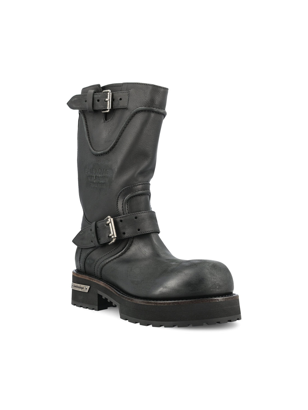 Balenciaga Women's Venom Leather Boots in Black - view 2