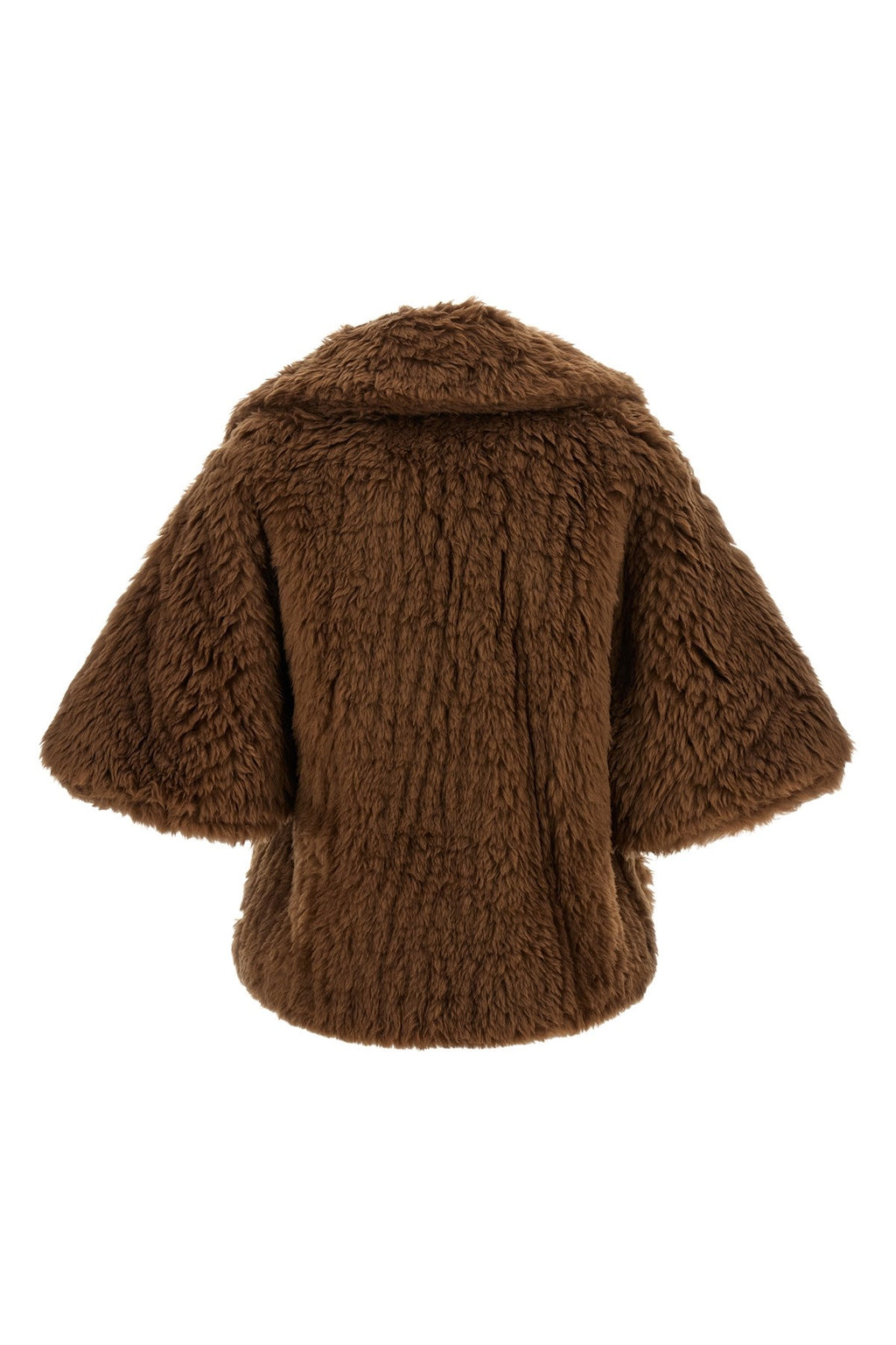Max Mara Women's Accorta Cape in Brown Wool - view 2