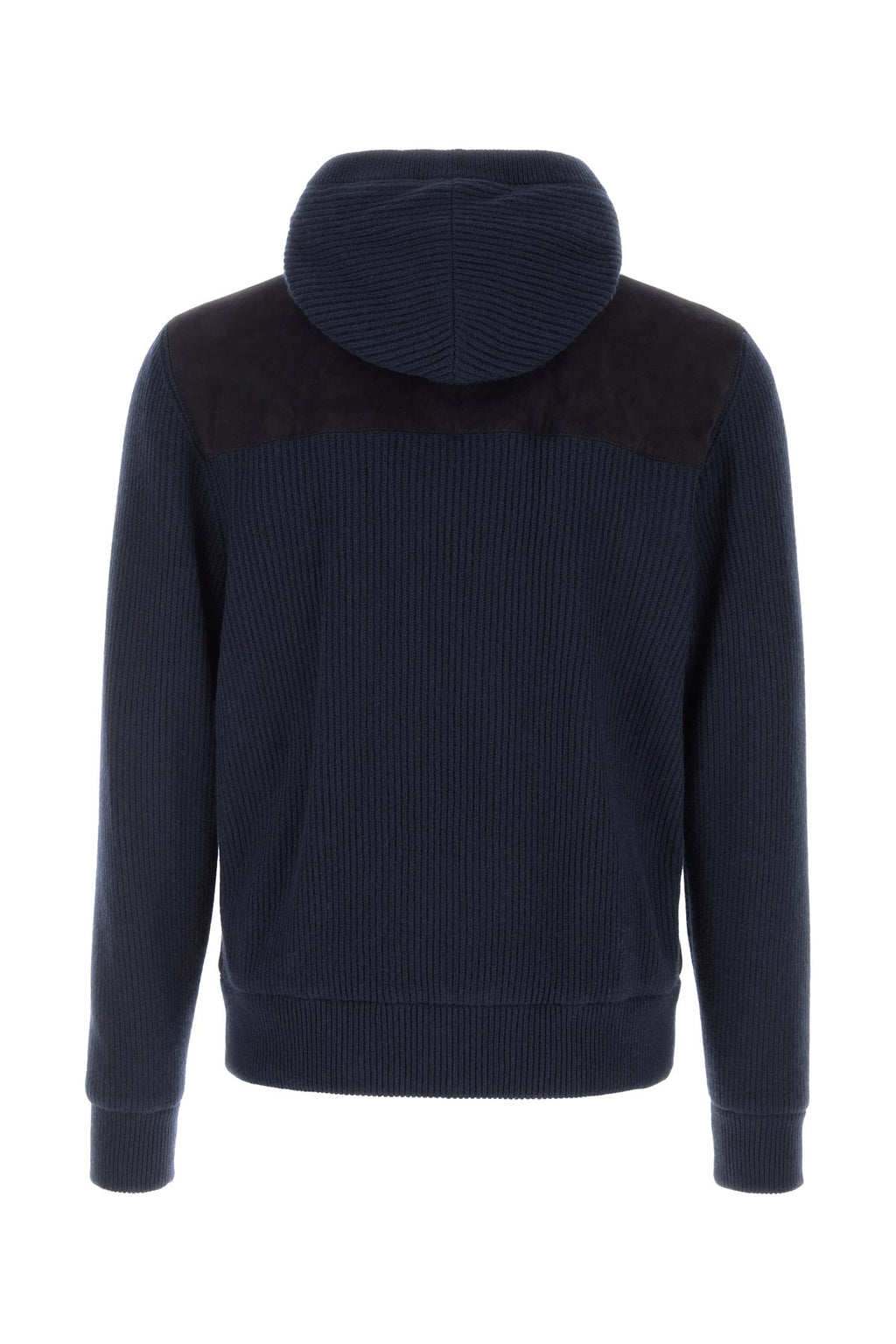 Brunello Cucinelli Men's Suede Cashmere Bomber in Navy (2 of 3)