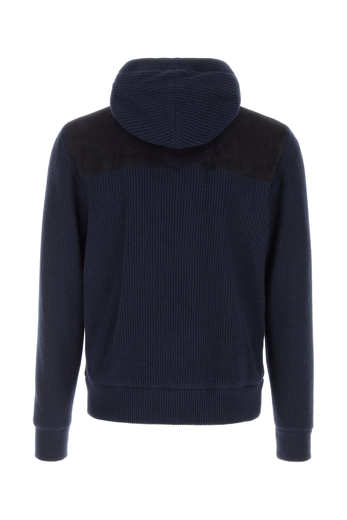 Brunello Cucinelli Men's Suede Cashmere Bomber in Navy (2 of 3)