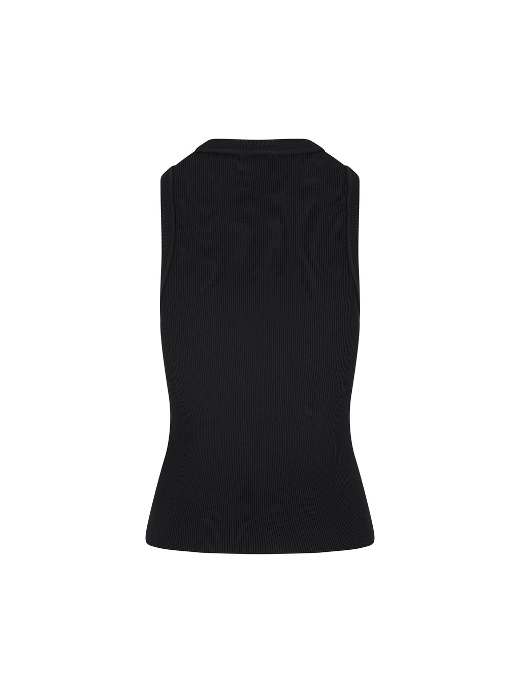 Loewe Women's Viscose Ribbed Anagram Top in Black - view 2