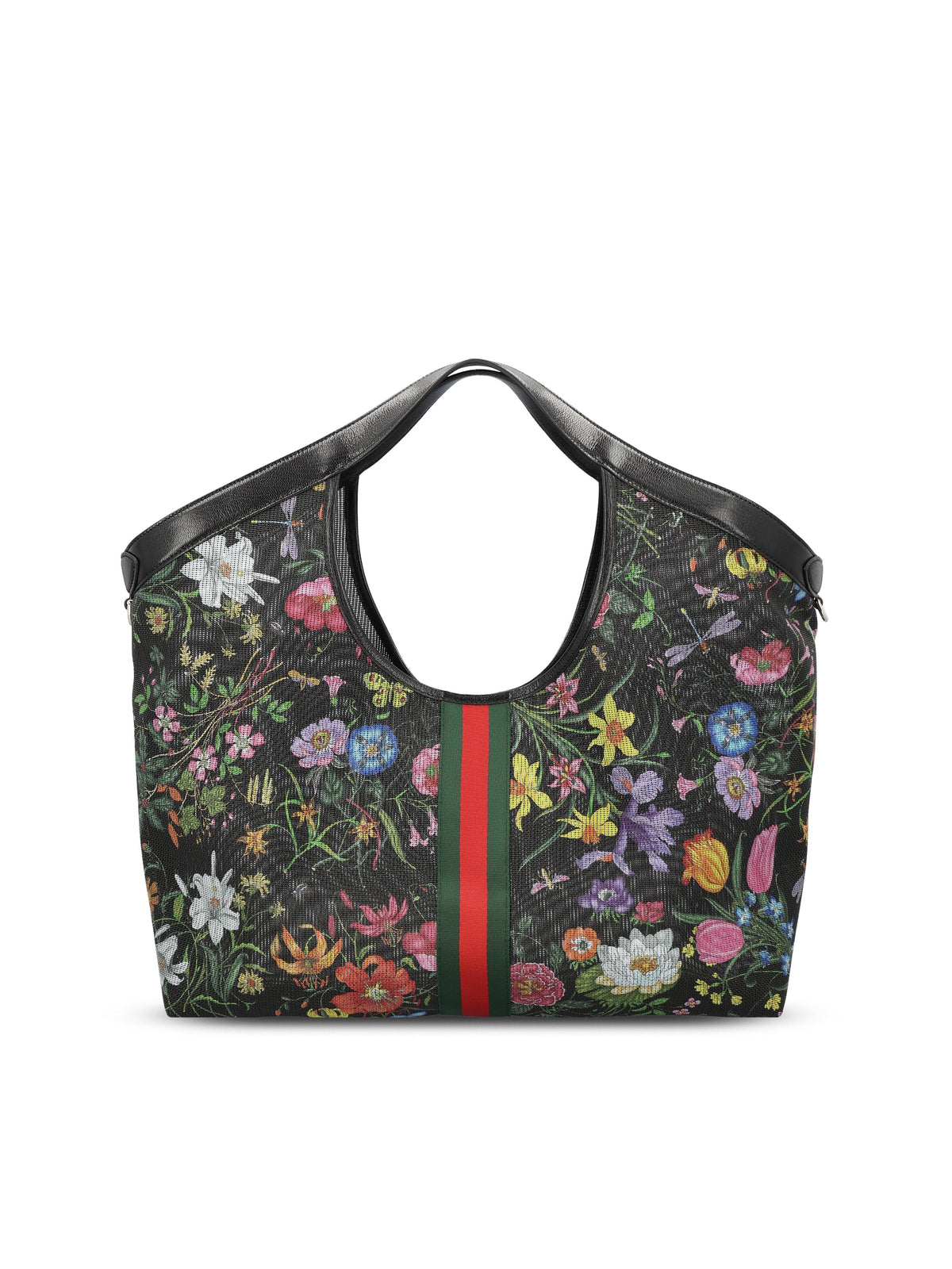 Gucci Women's Flora Mesh Large Tote in Black - view 2