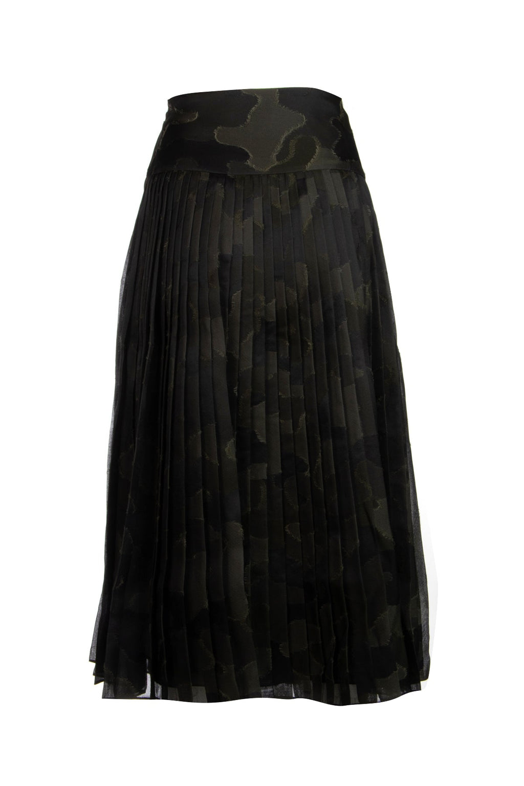 Dior Women's Pleated Leather Midi Skirt in Black - image 2