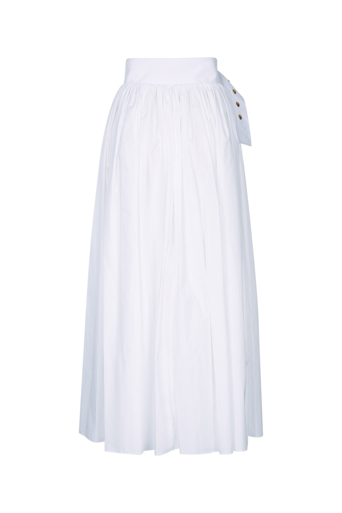 Celine Women's Pleated Long Skirt in White - image 2