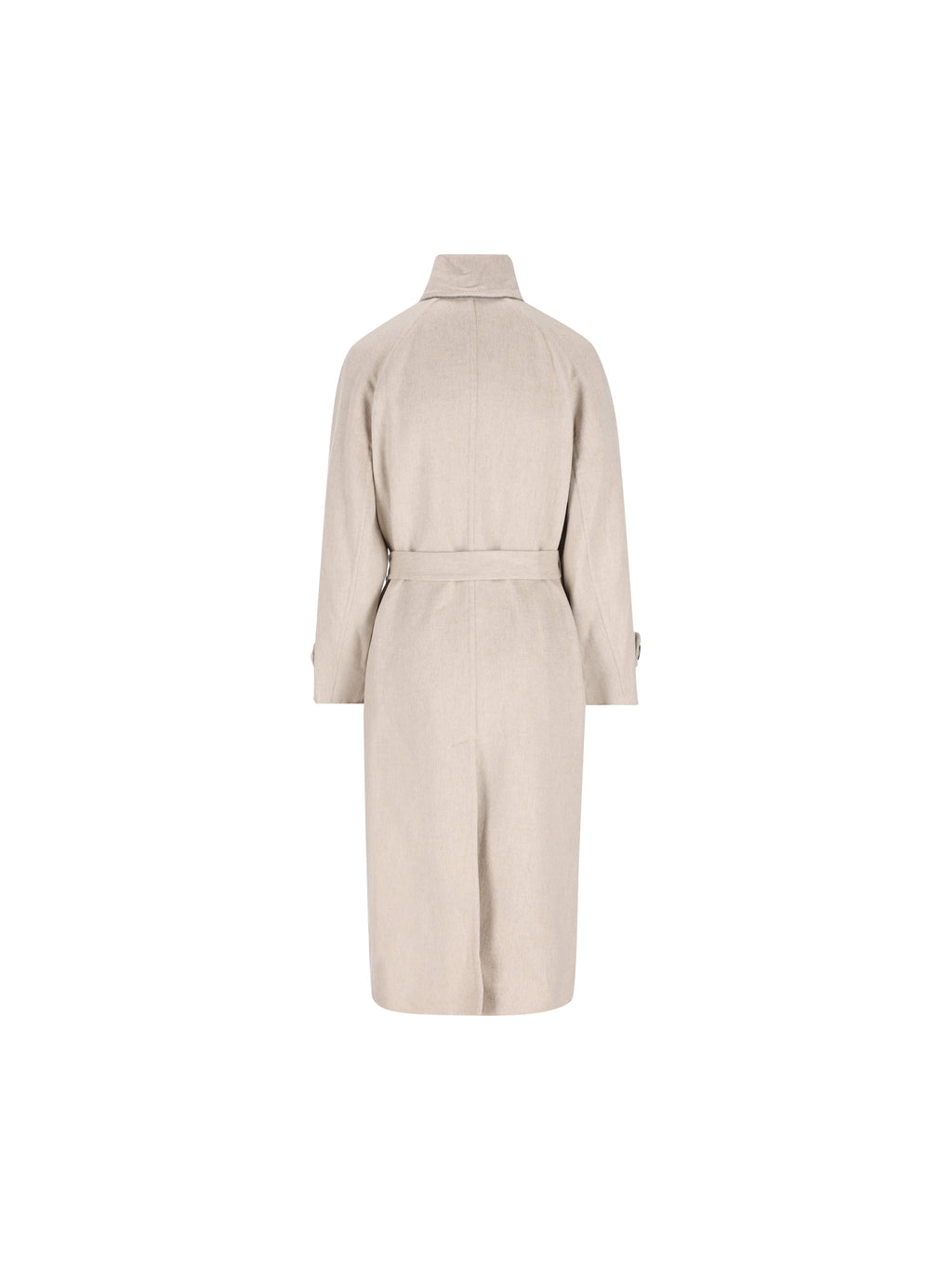 Brunello Cucinelli Women's Cashmere Belted Coat in Ivory - view 2