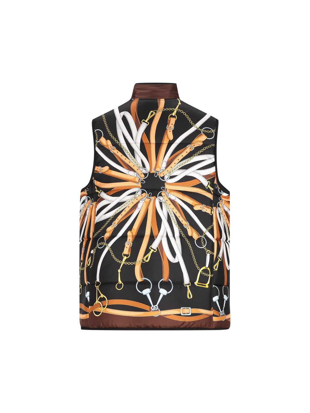 Gucci Women's Reversible Silk Twill Gilet in Black - view 2