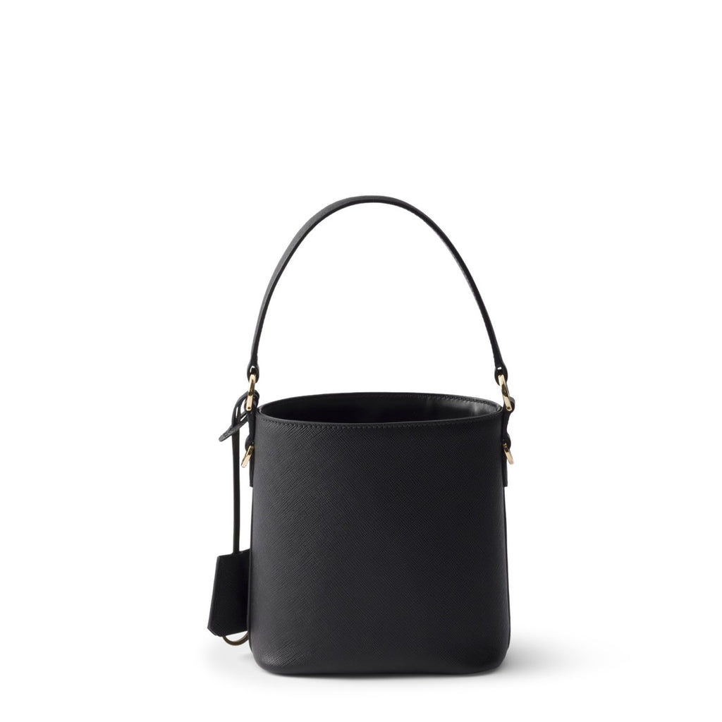 Prada Women's Saffiano Bucket Bag in Black