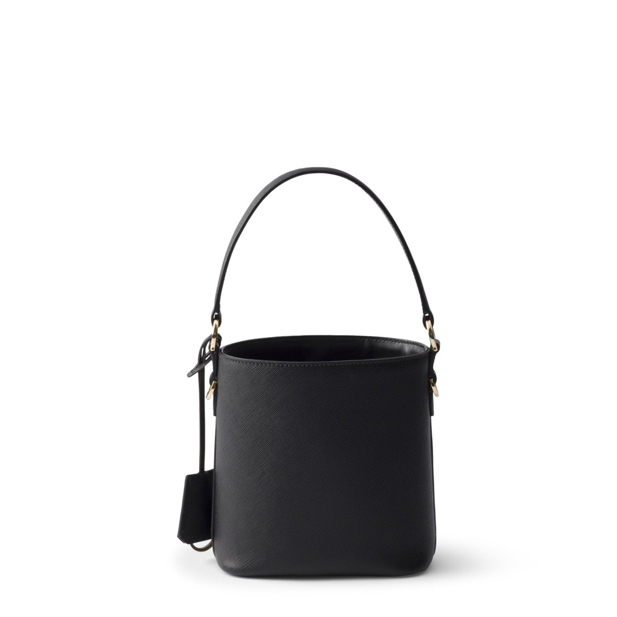 Prada Women's Saffiano Bucket Bag in Black