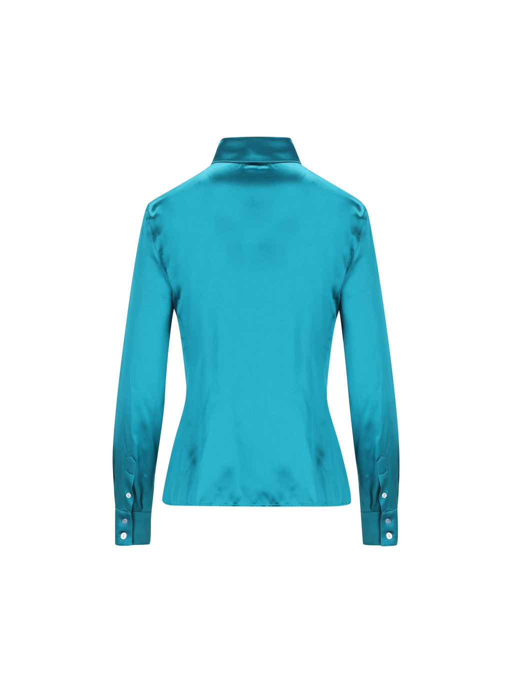 Gucci Women's Silk Satin Shirt in Light Blue - view 2