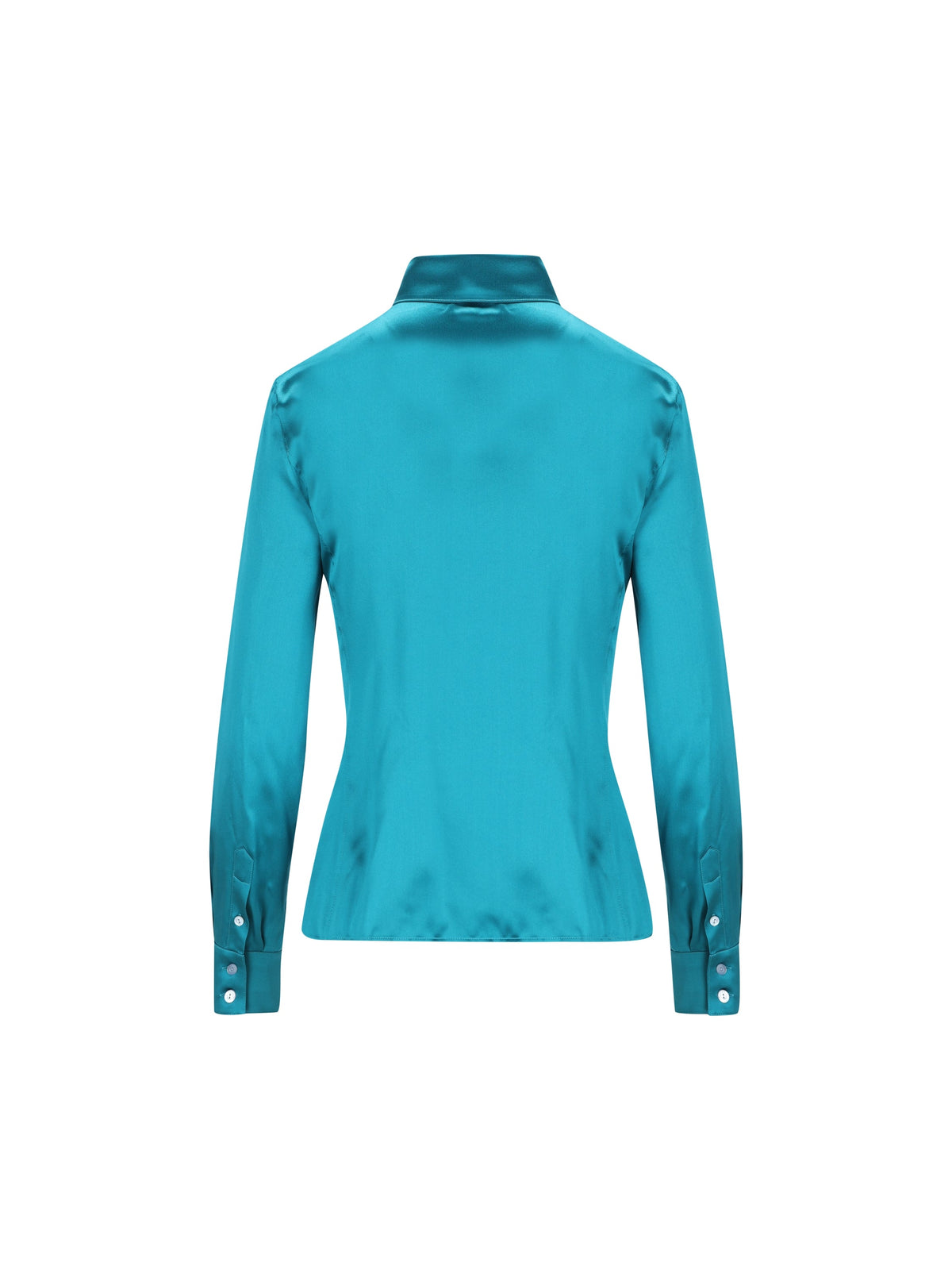Gucci Women's Silk Satin Shirt in Light Blue - view 2