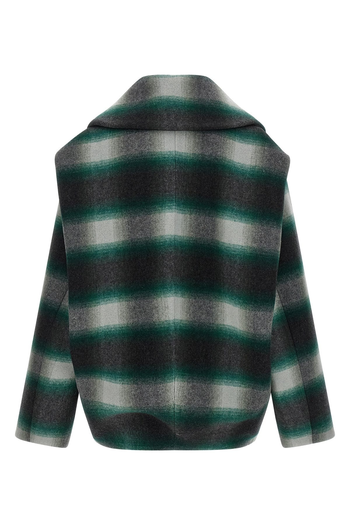 Balenciaga Men's Workwear Cocoon Wool Jacket in Green (2 of 5)