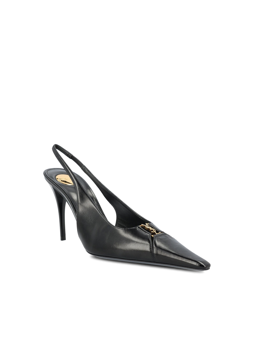 Saint Laurent Women's Leather Babylone Pumps in Black - view 2