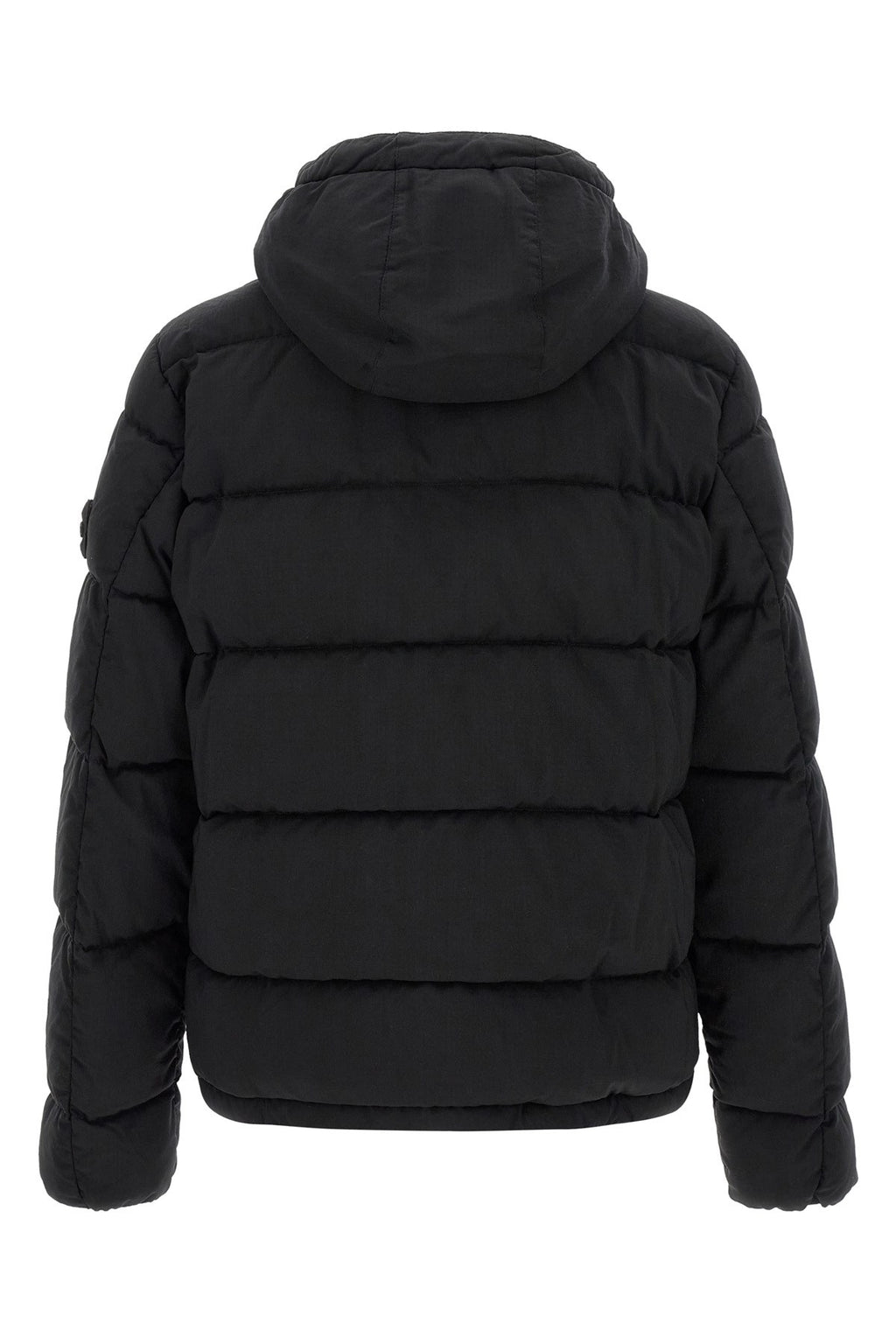 Stone Island Men's 4100063 Down Jacket in Black Wool - view 2