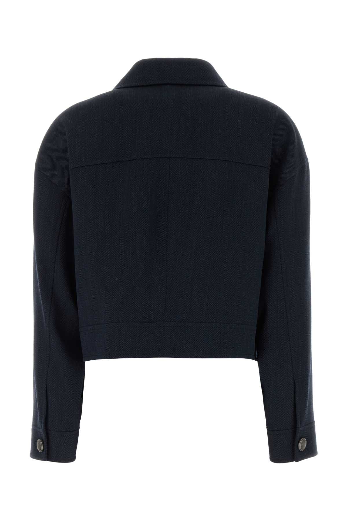 Brunello Cucinelli Women's Cropped Jacket in Navy - image 2