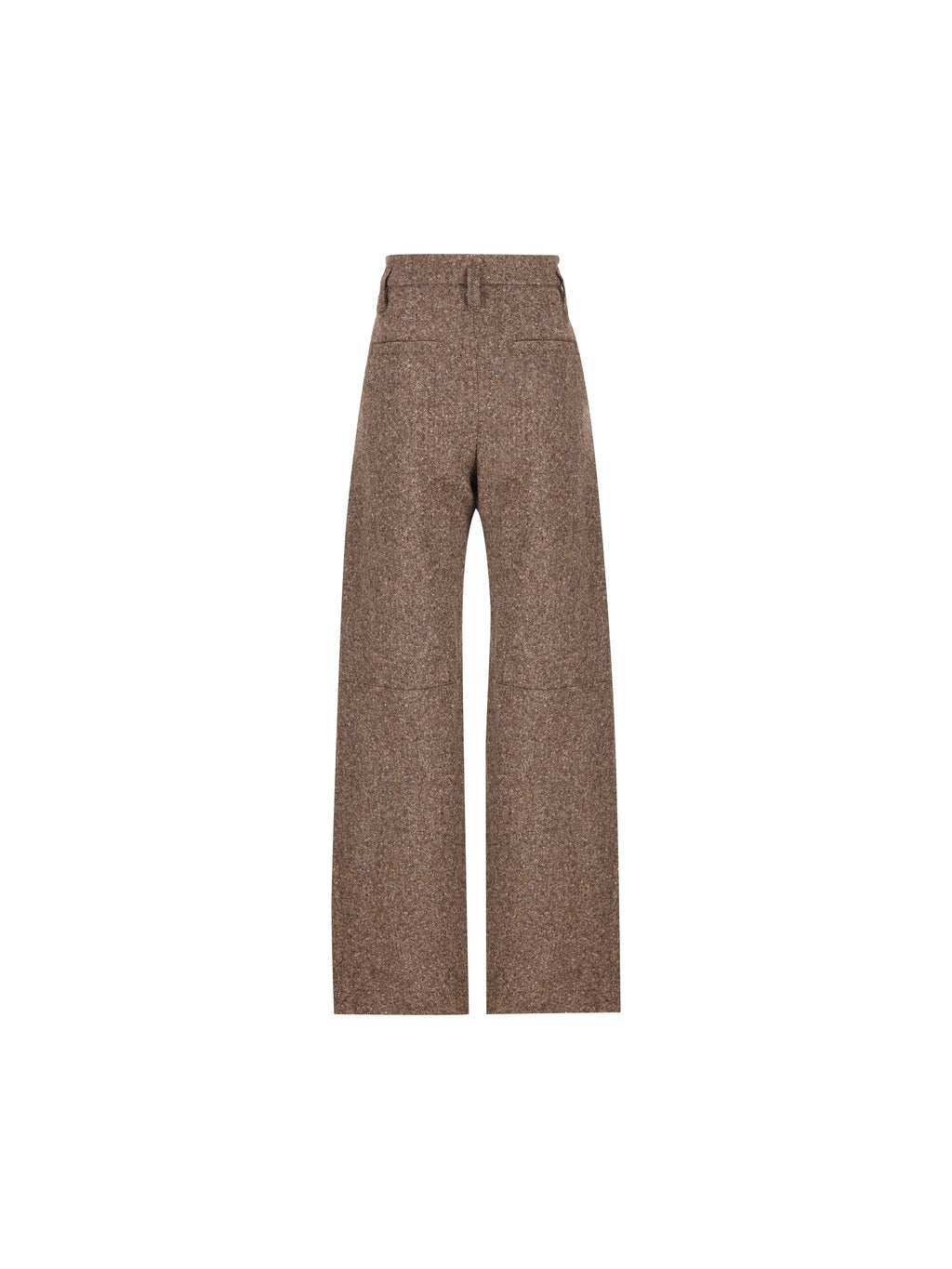Brunello Cucinelli Women's Wool Barrel Trousers in Brown - view 2
