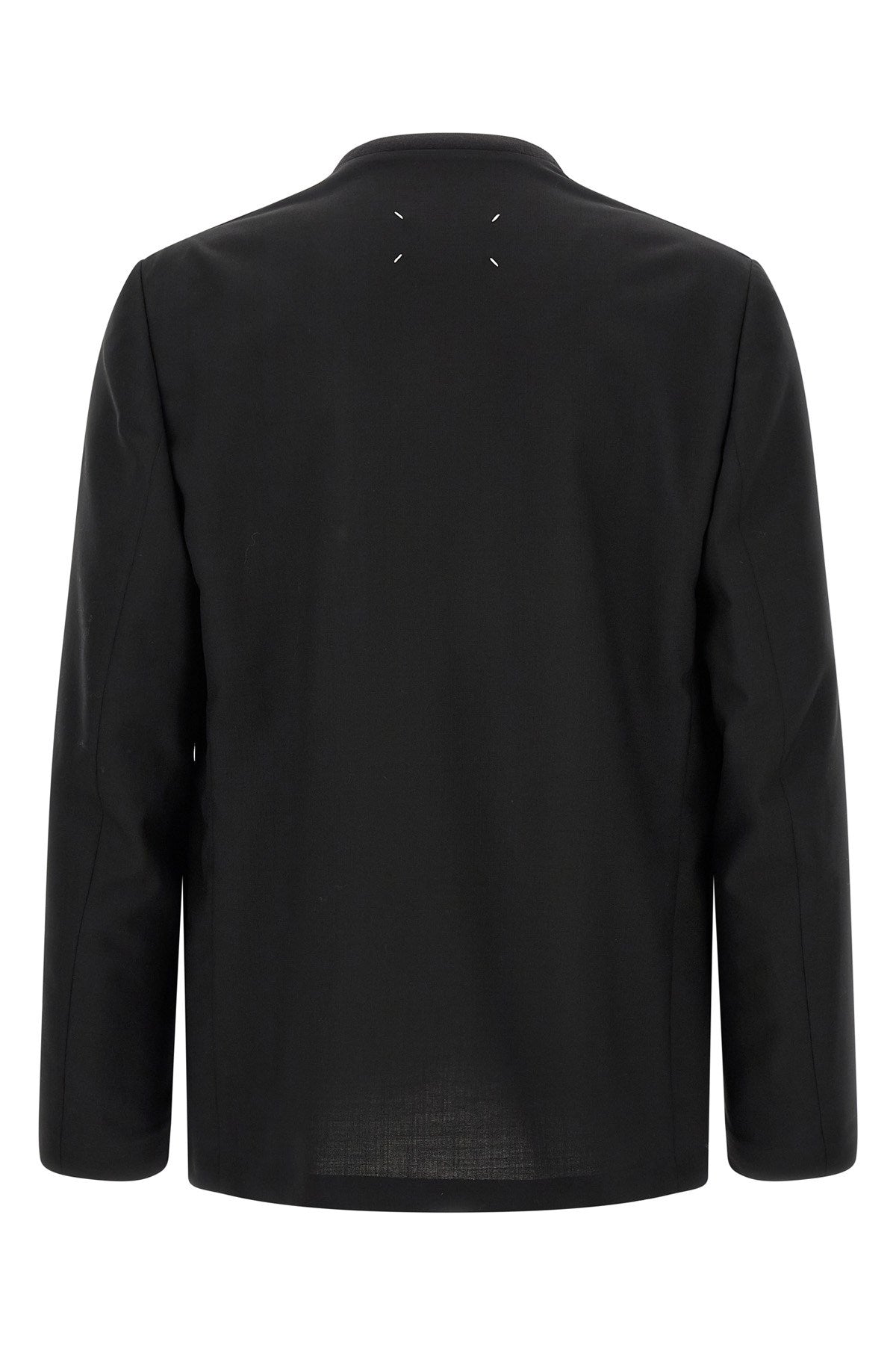 Maison Margiela Men's Minimal Blazer in Black Wool - view 2