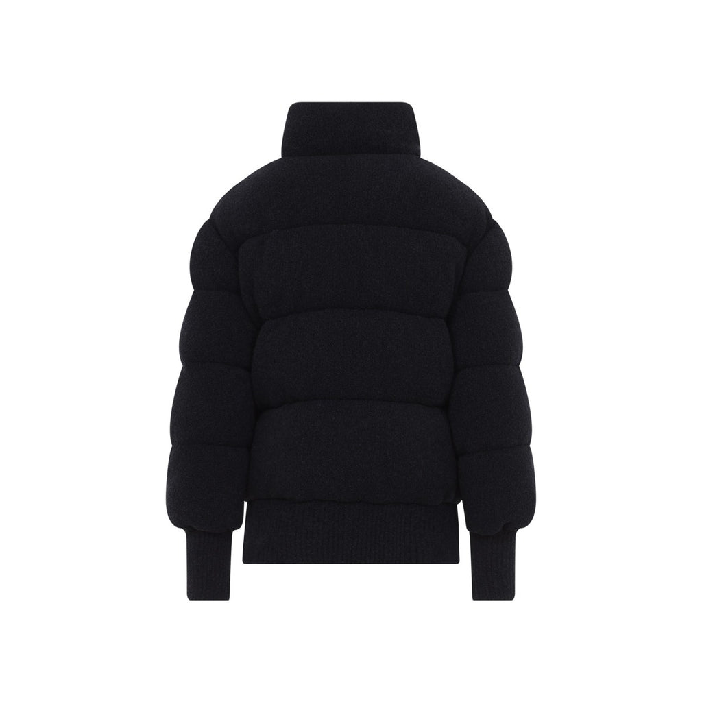 Moncler Women's Wool Down Cardigan Jacket in Black