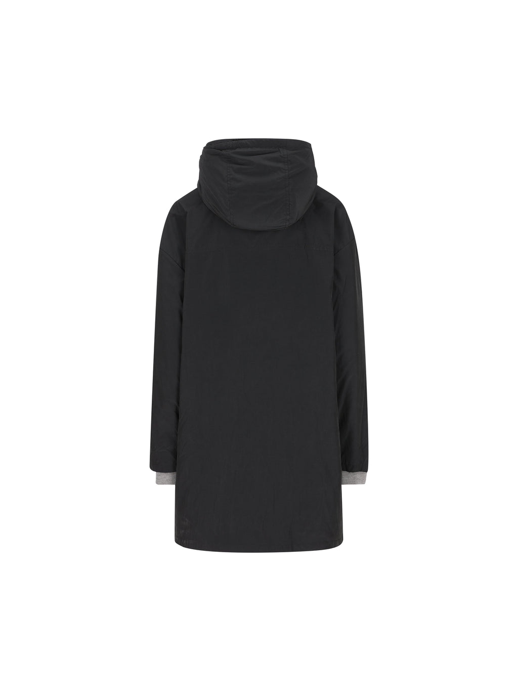 Miu Miu Women's Ponge Hooded Caban in Black - view 2