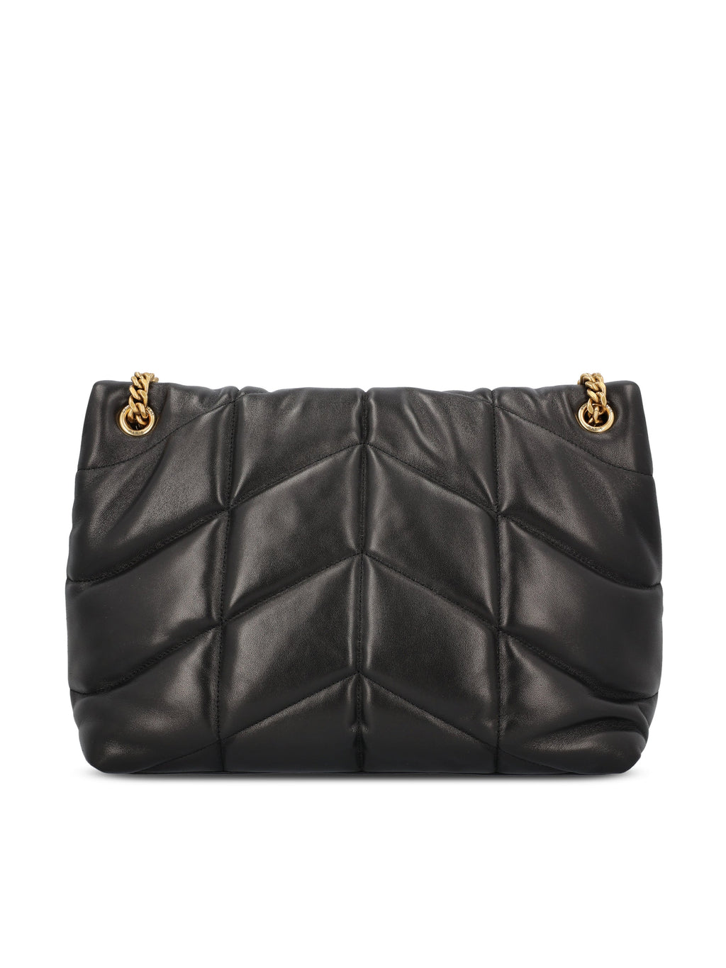 Saint Laurent Women's Leather Puffer Bag in Black - view 2