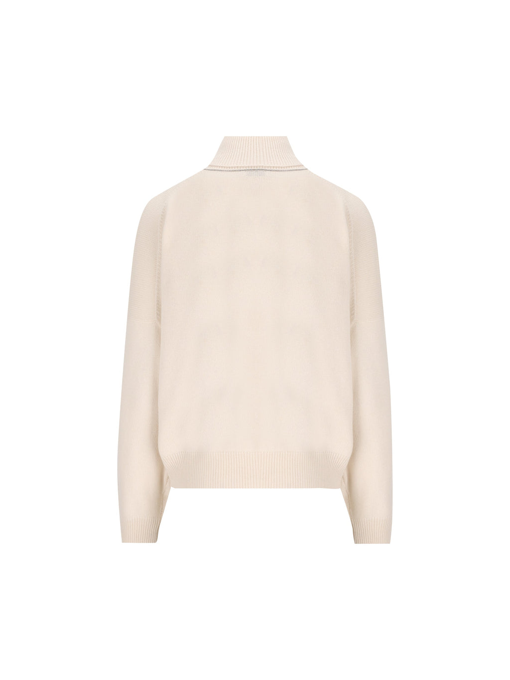 Brunello Cucinelli Women's Cashmere Turtleneck in White - view 2