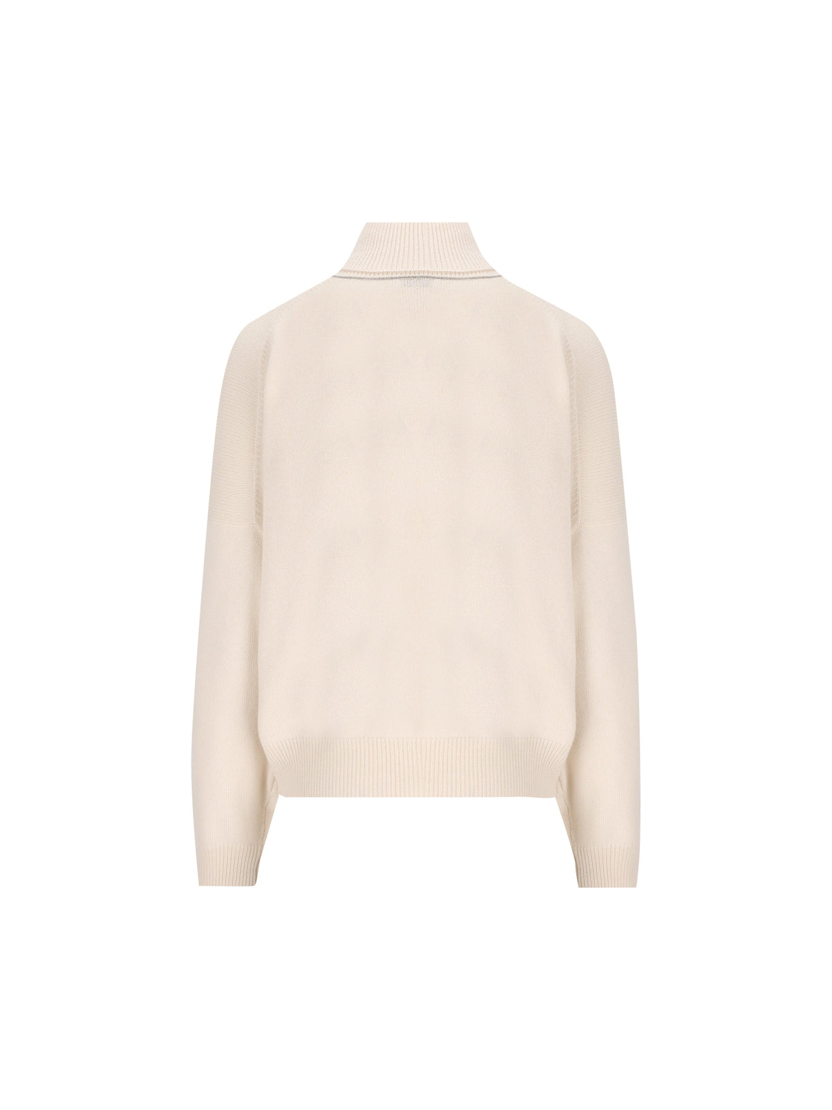 Brunello Cucinelli Women's Cashmere Turtleneck in White - view 2