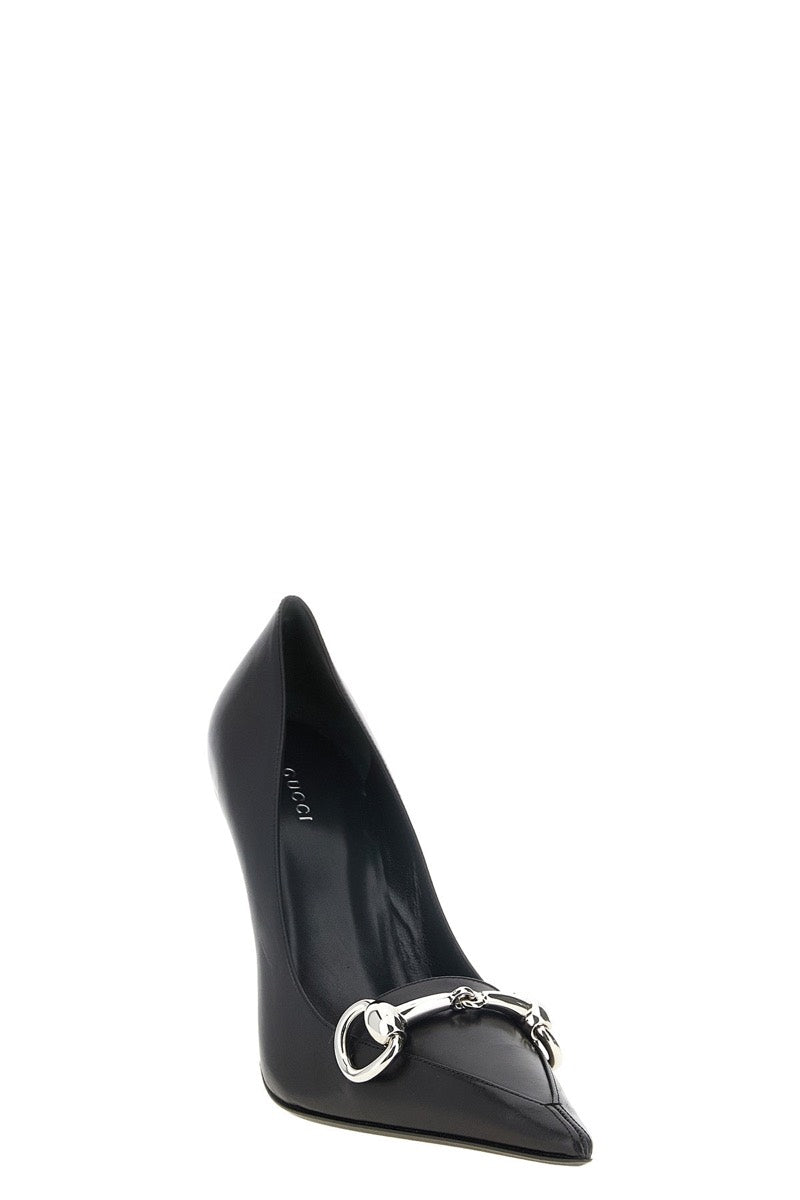 Gucci Women's Leather Boulevard Pumps in Black