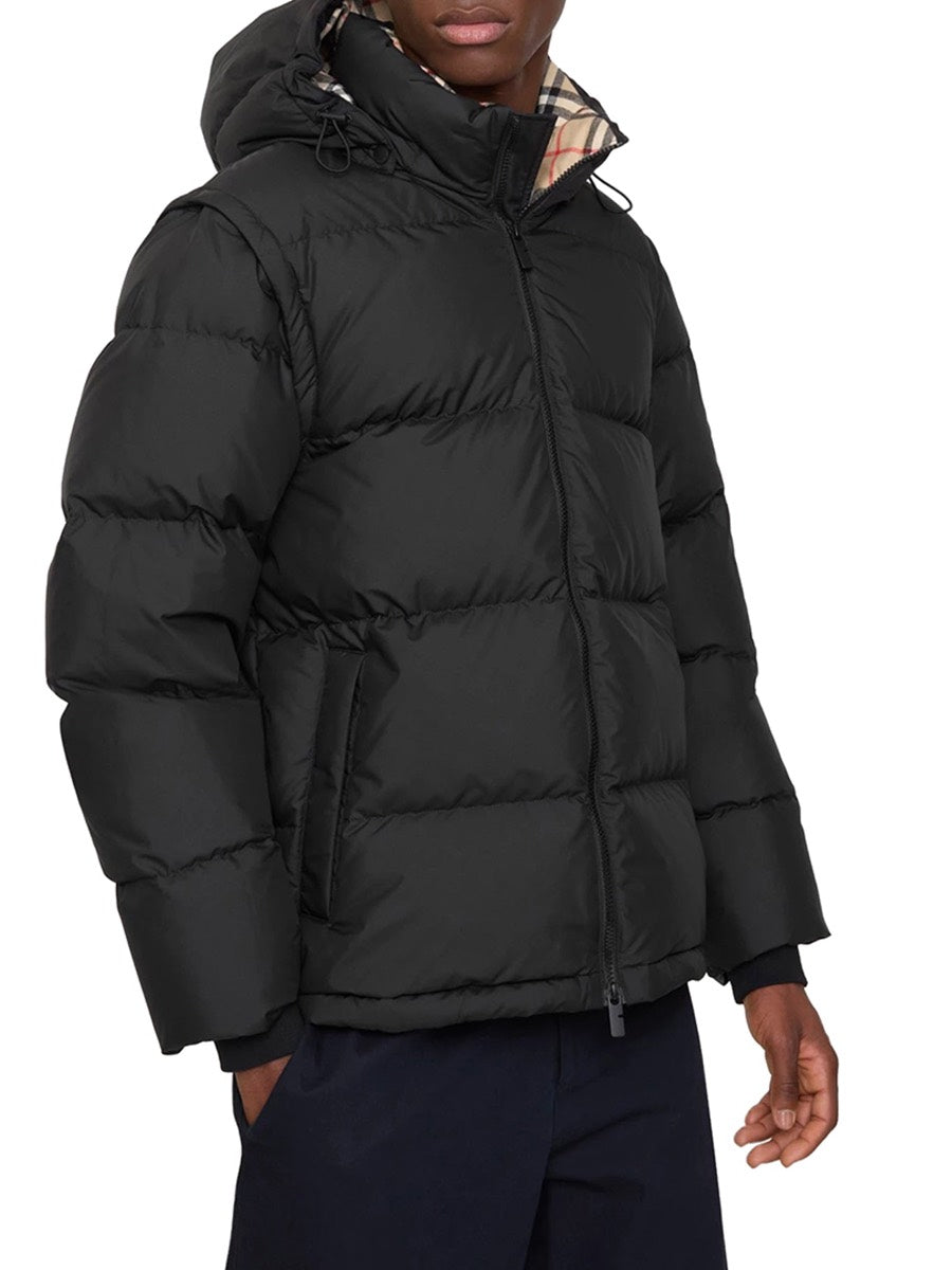 Burberry Men's Nylon Down Jacket in Black