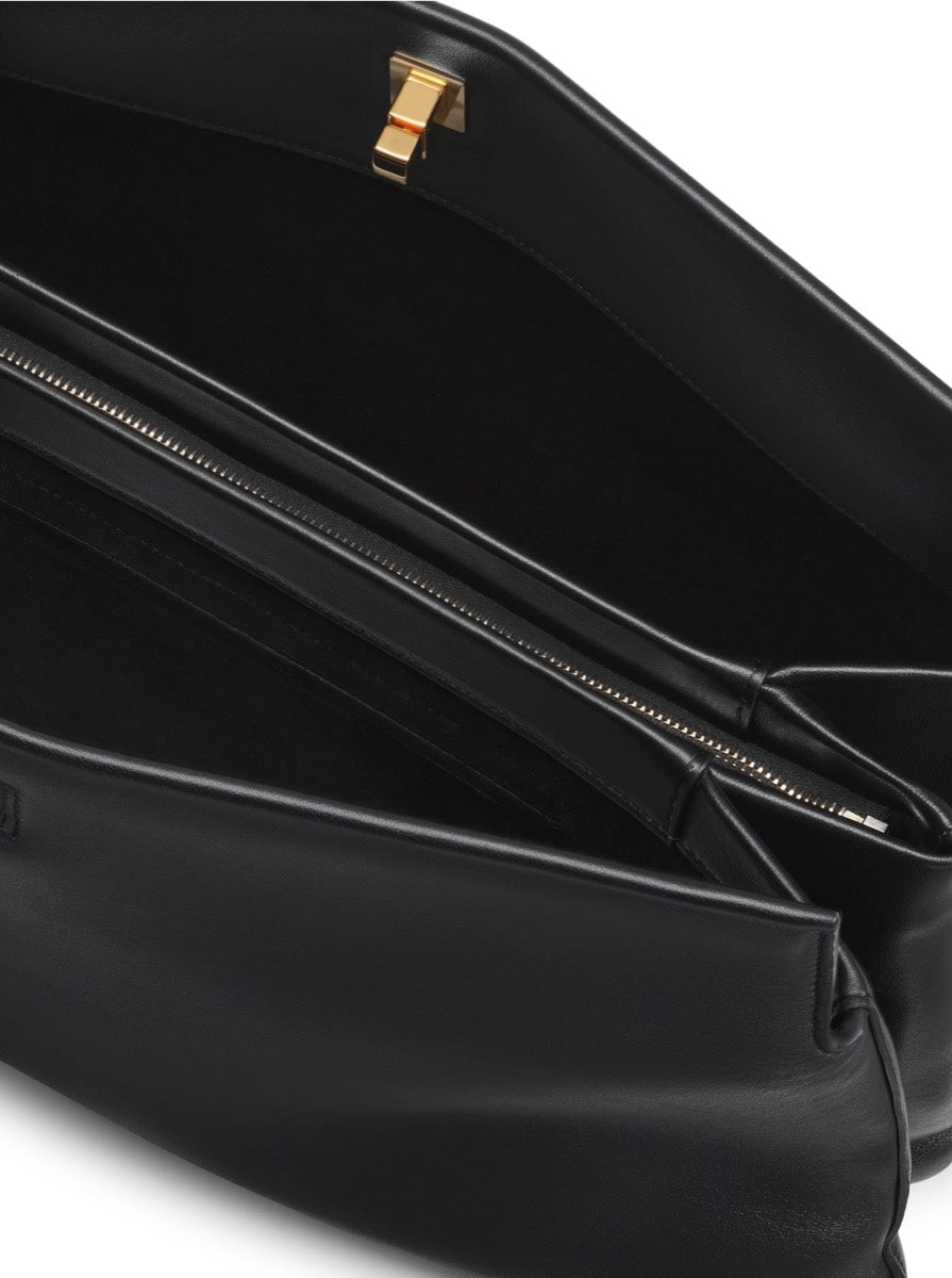 Phoebe Philo Women's Leather Triplex Clutch in Black