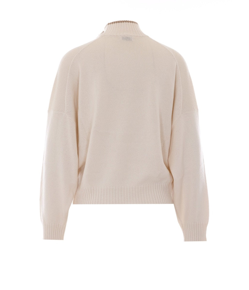 Brunello Cucinelli Women's Cashmere Sweater in White