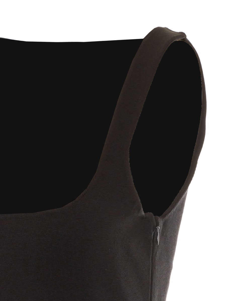 Alaia Women's Silk Blend Mini Bodycon Dress in Black