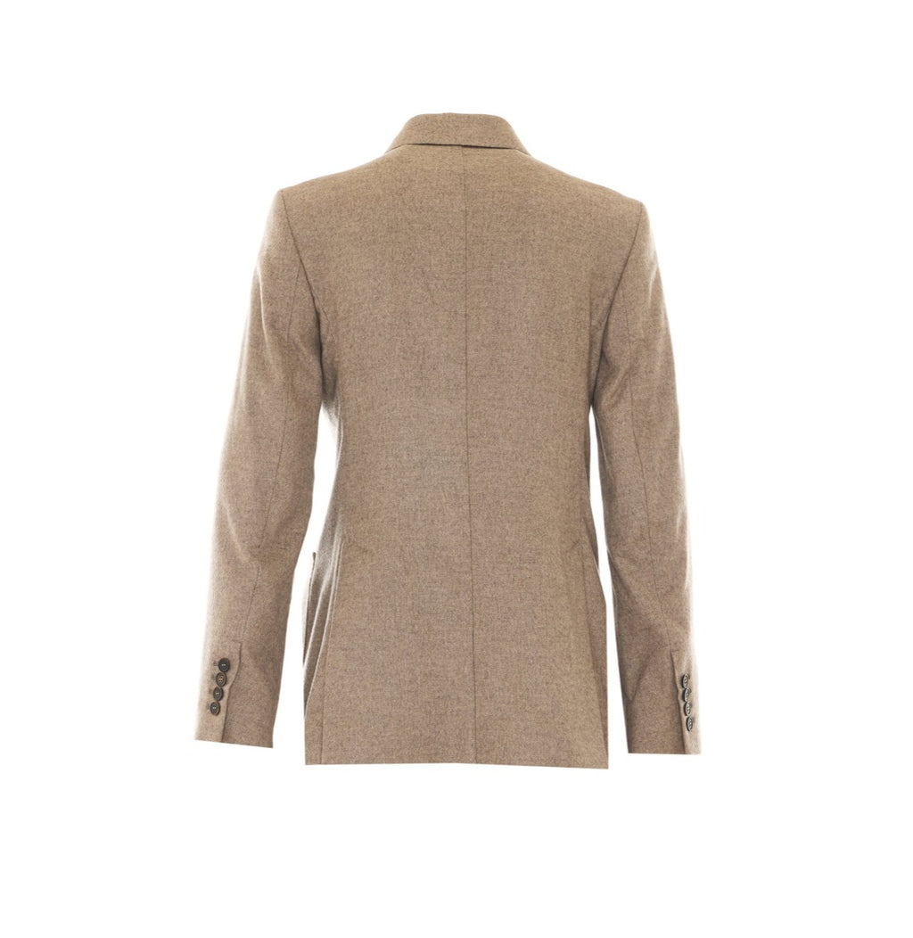 Max Mara Women's Silk Cashmere Blazer in Beige