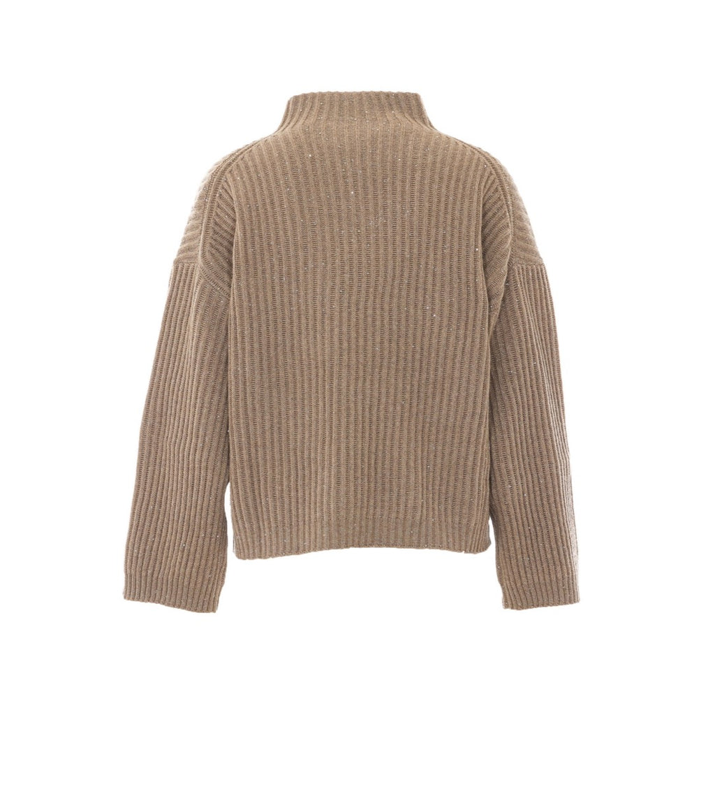Brunello Cucinelli Women's Cashmere Sweater in Beige
