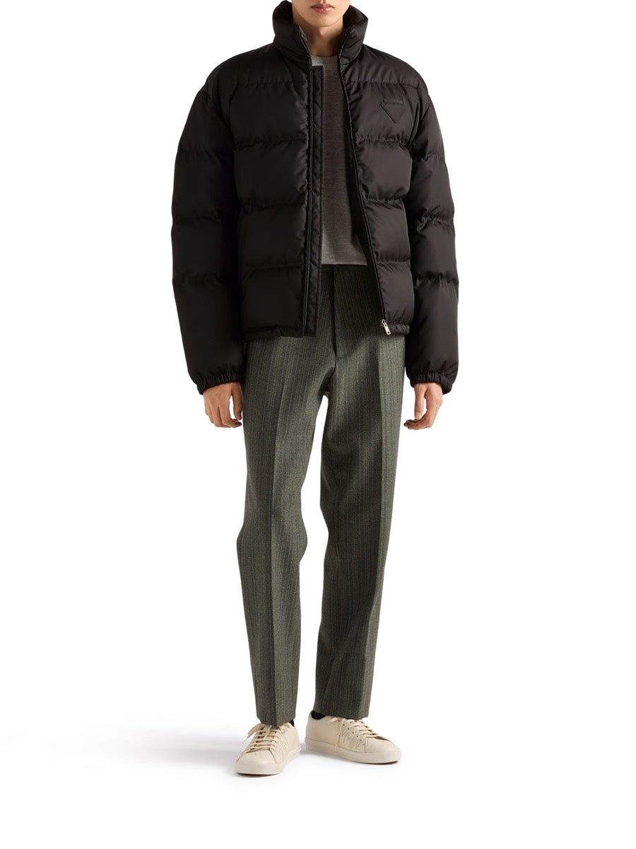 Prada Men's Re-Nylon Padded Jacket in Black