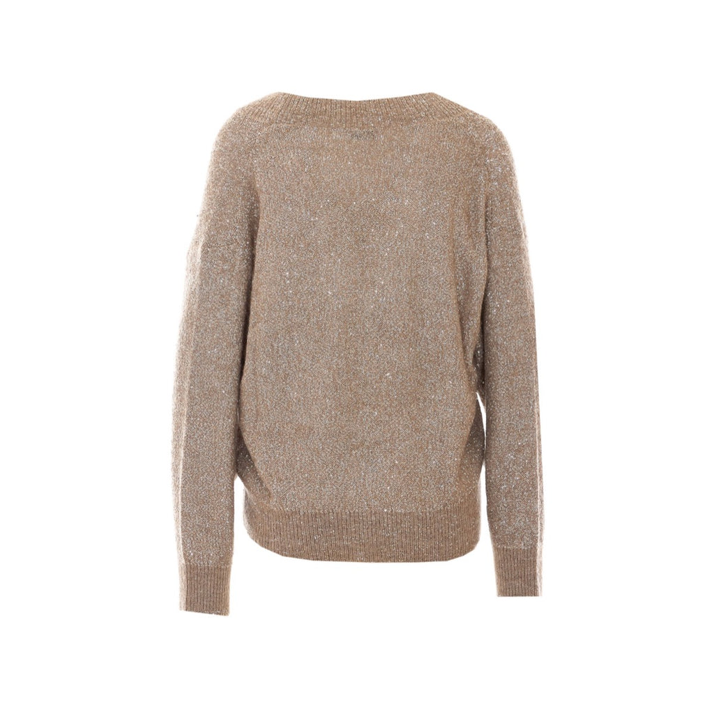 Brunello Cucinelli Women's Mohair Sequin Sweater in Beige