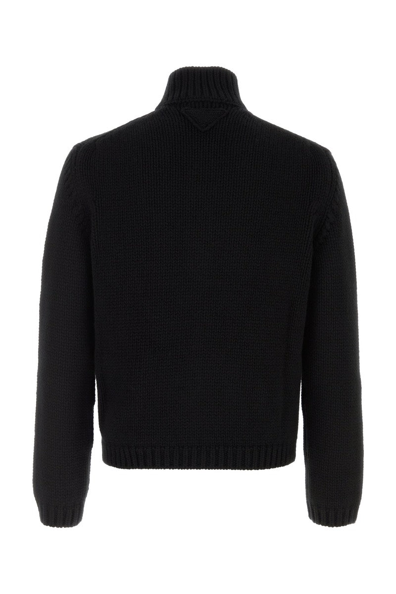 Prada Men's Cashmere Cardigan in Black