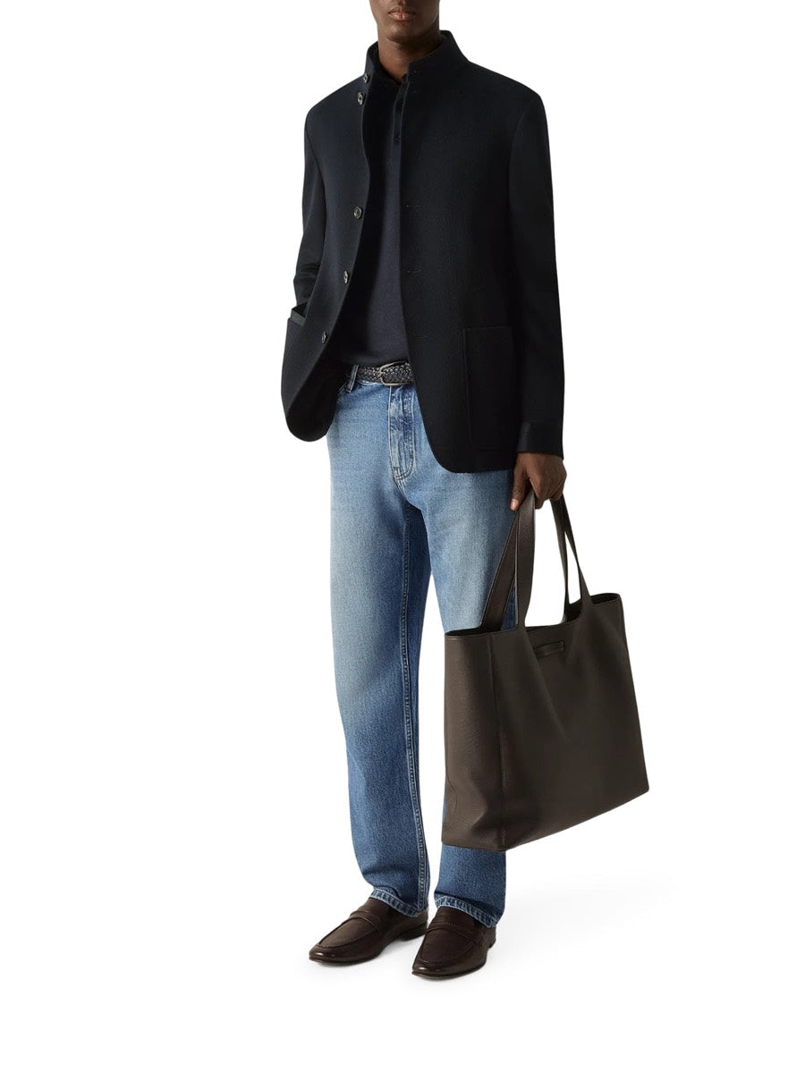 Zegna Men's Cashmere The Count Jacket in Blue
