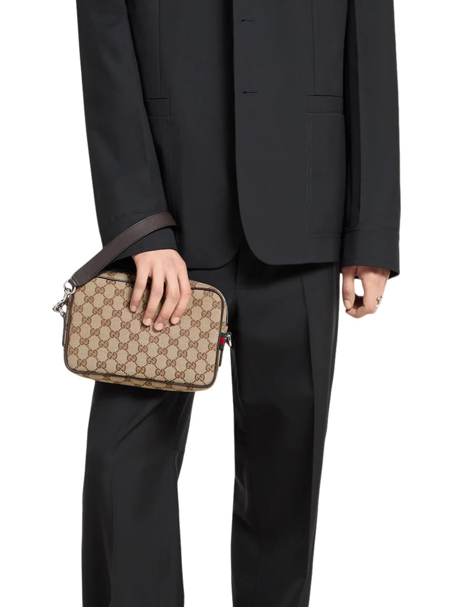 Gucci Men's Fabric Shoulder Bag in Nude