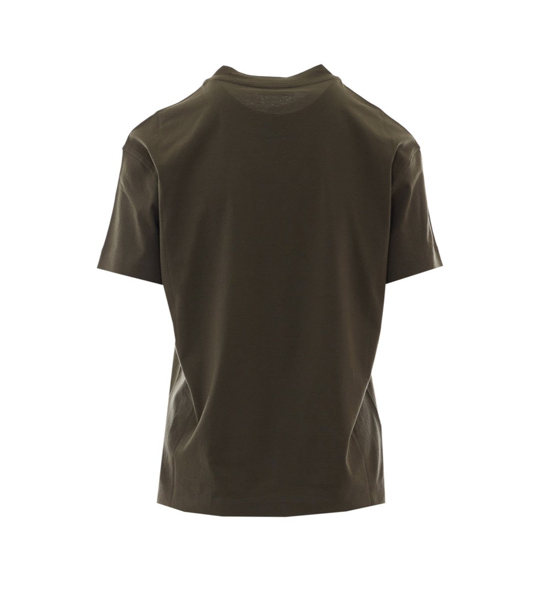 Brunello Cucinelli Women's Cotton T-Shirt in Green