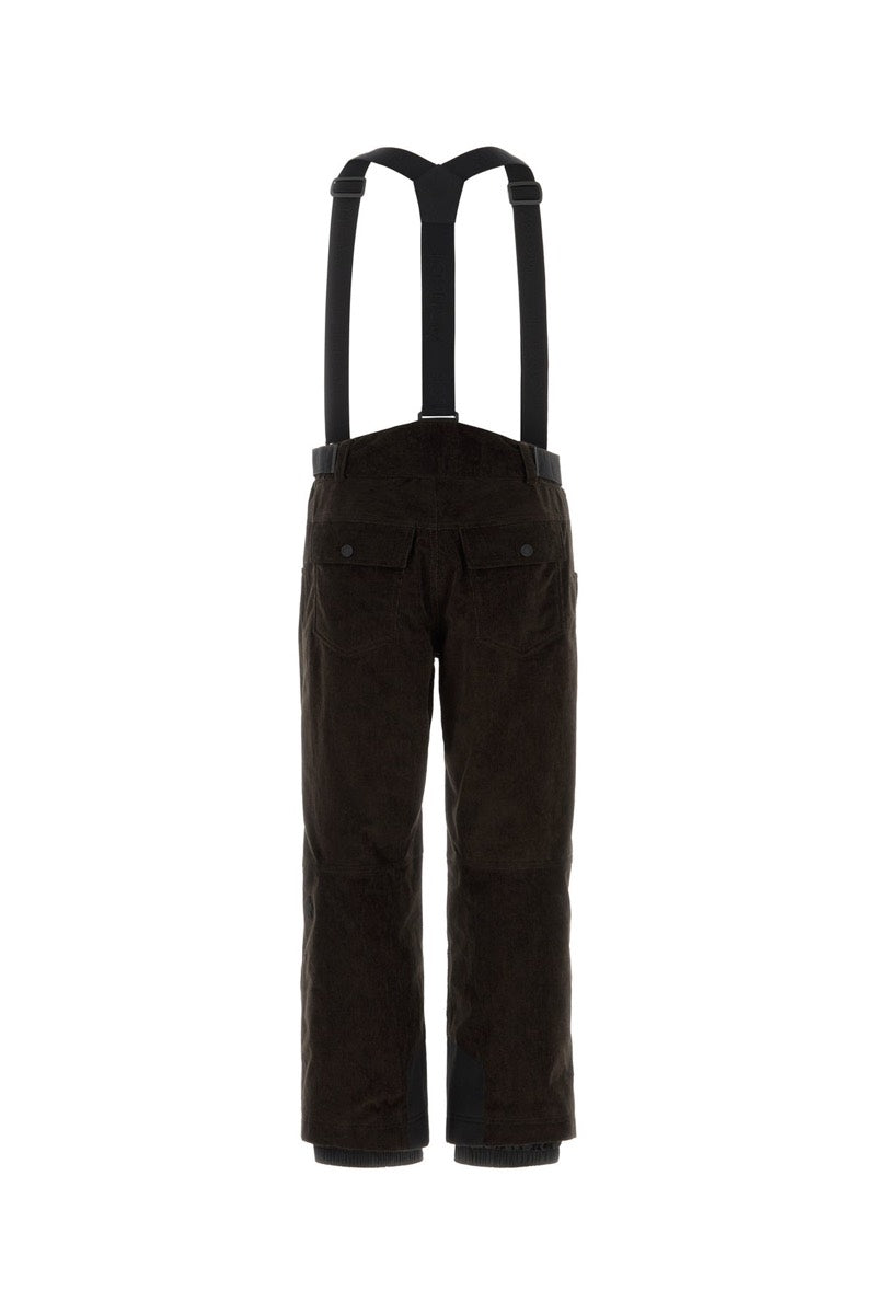 Moncler Grenoble Men's Corduroy Ski Pants in Dark Brown