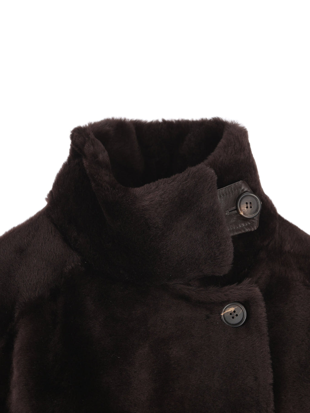 Brunello Cucinelli Women's Shearling Coat in Brown - view 3