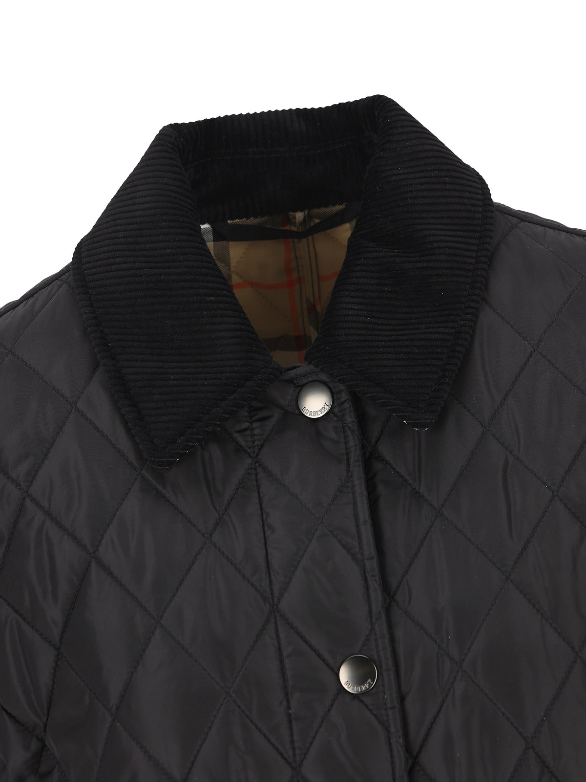 Burberry Women's Nylon Cropped Jacket in Black - view 3