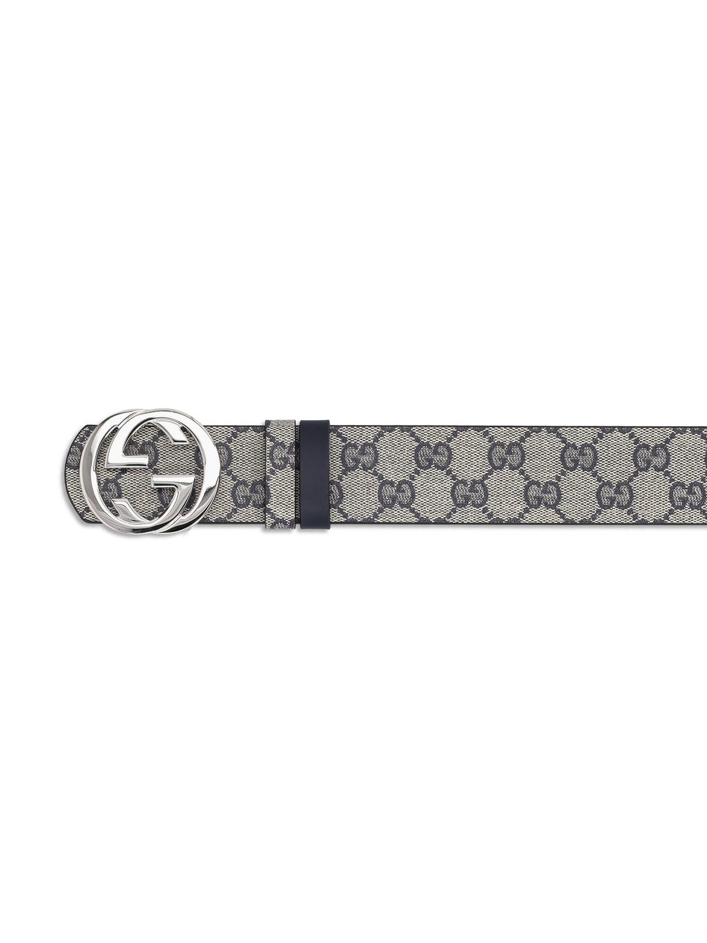 Gucci Men's Reversible GG Canvas Belt in Blue - view 3