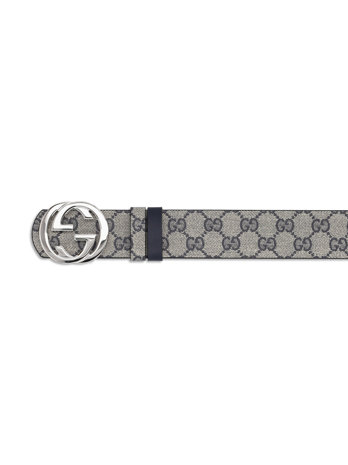 Gucci Men's Reversible GG Canvas Belt in Blue - view 3