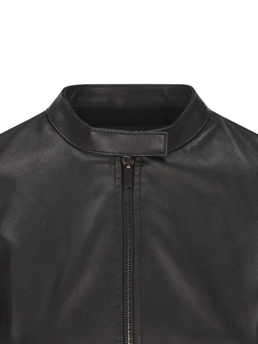 Gucci Women's Cropped Leather Jacket in Black - view 3