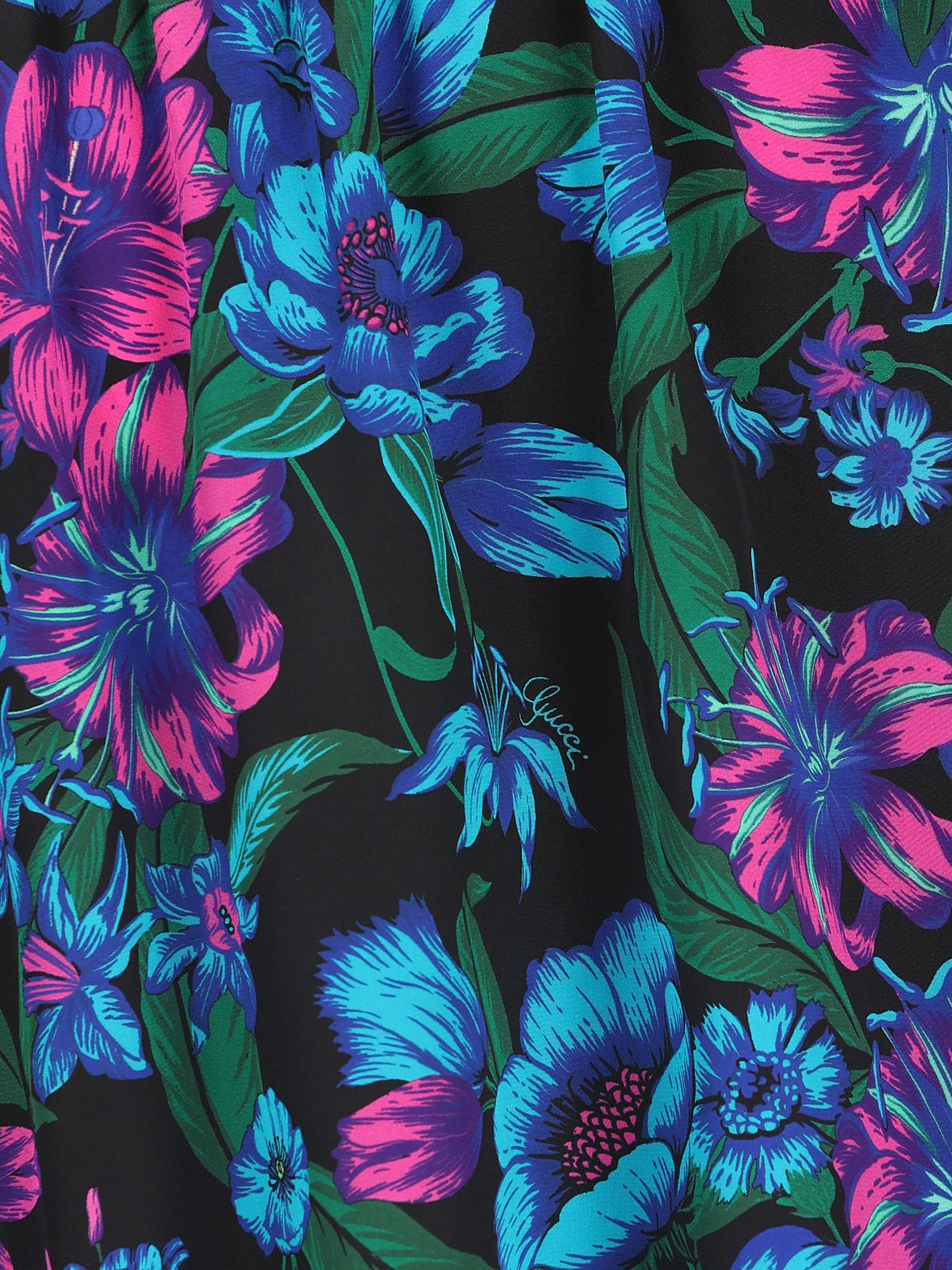Gucci Women's Floral Silk Shirt in Multicolour - view 3